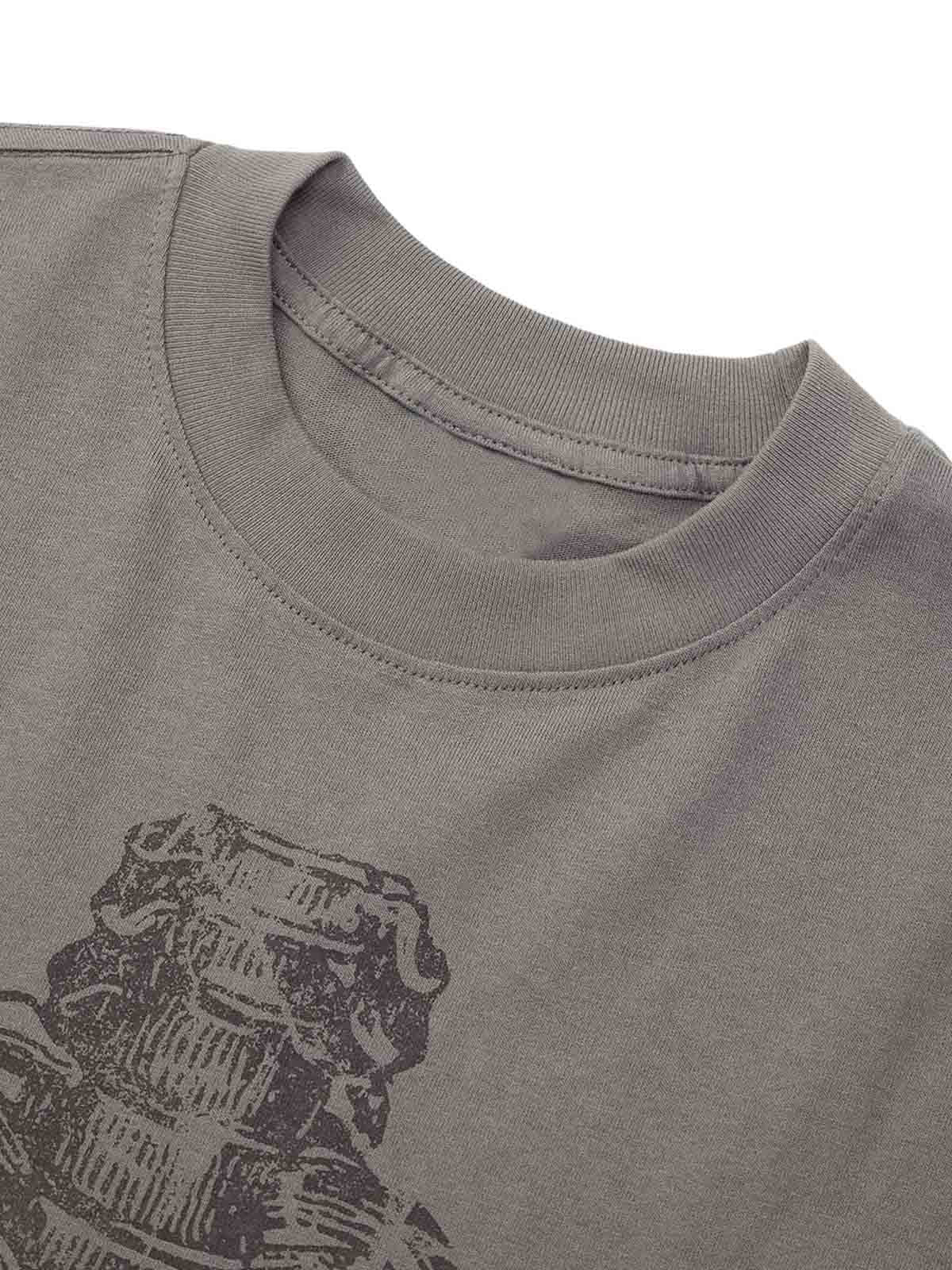 Thesupermade Pencil Detail Skull Street Rap T-shirt