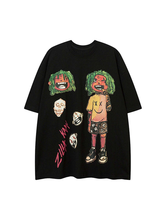 T-shirt imprimé personnage d'anime Thesupermade - 1702
