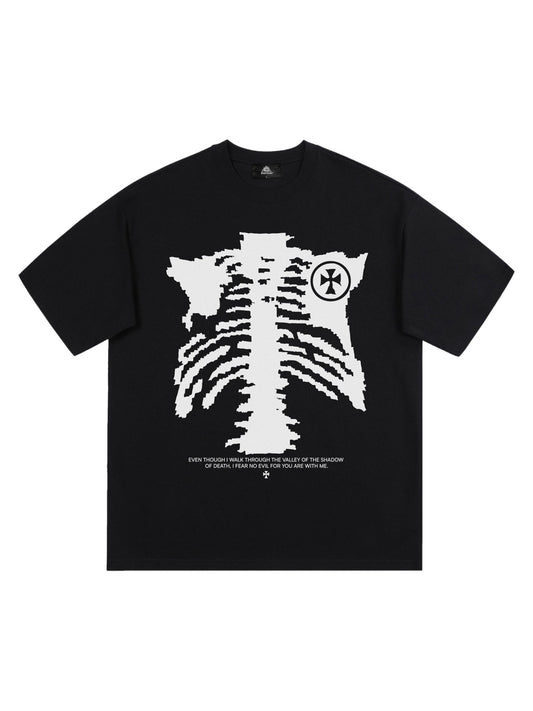 T-shirt imprimé tête de mort Thesupermade