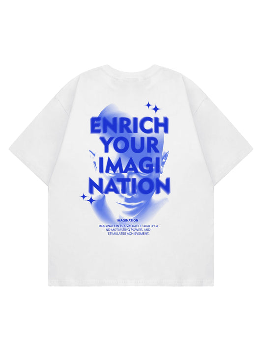 Virtuelles T-Shirt mit Buchstaben-Print von Thesupermade – 2025