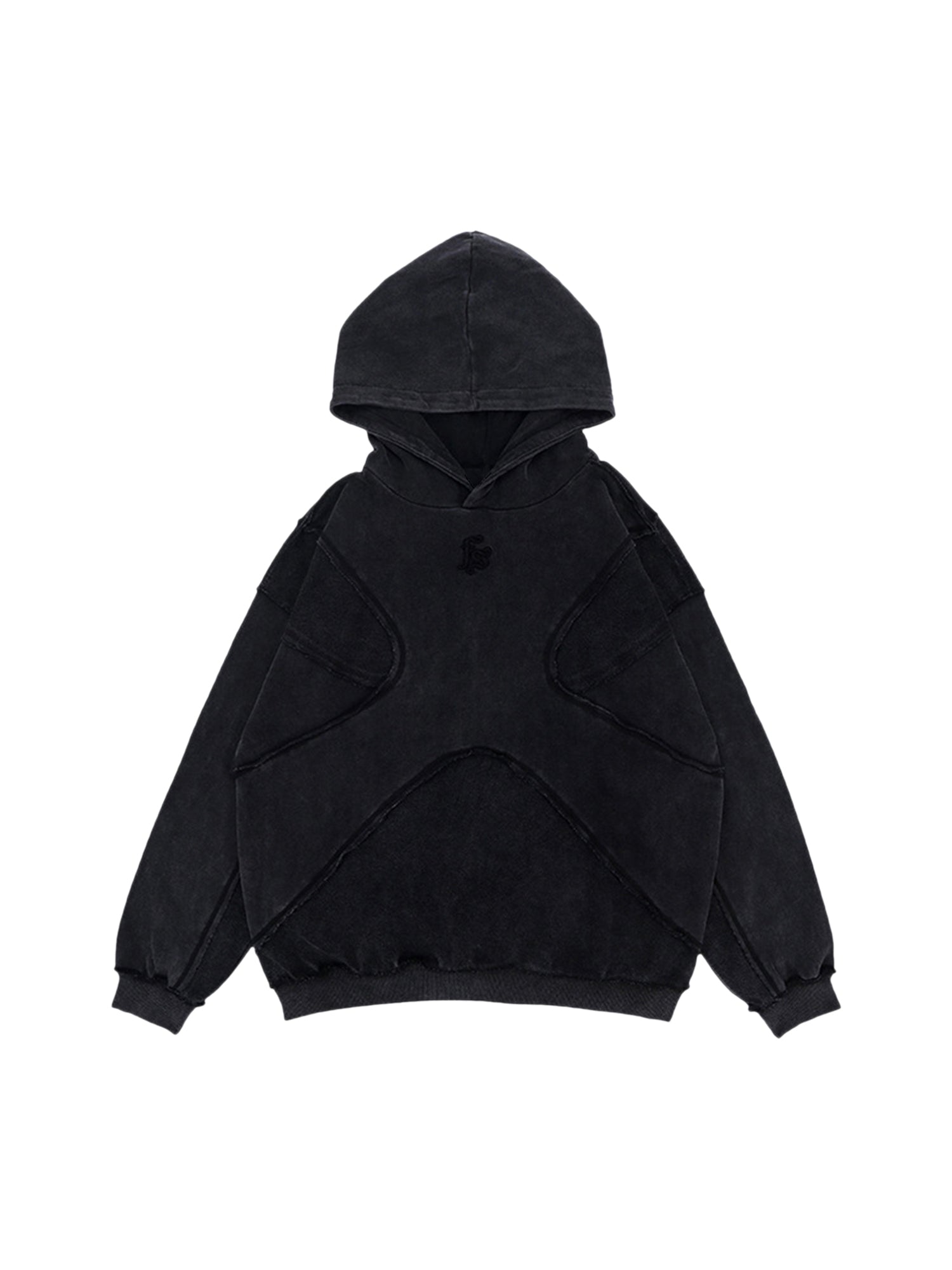 Thesupermade Washed Splicing Hoodie – 1985