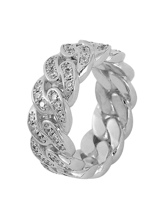 Bague Hip Hop en zircone supermade - 1551