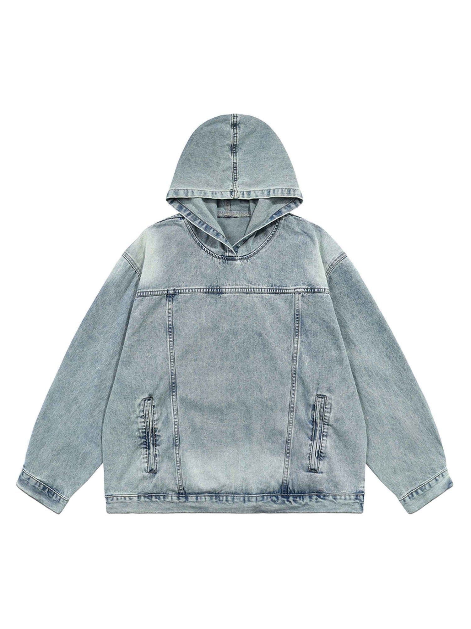 Thesupermade Worn Denim Hoodie - 1464