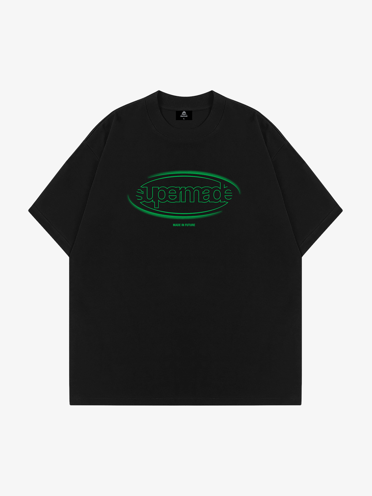 Thesupermade – T-Shirt mit ovalem Logo – 1222