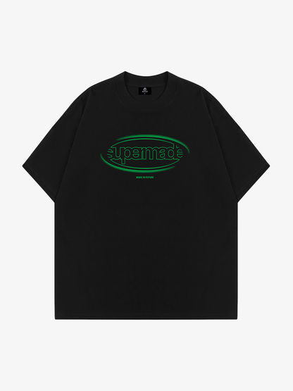 Thesupermade – T-Shirt mit ovalem Logo – 1222
