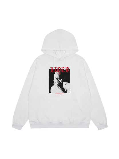 Thesupermade Kapuzenpullover mit Portrait-Print 