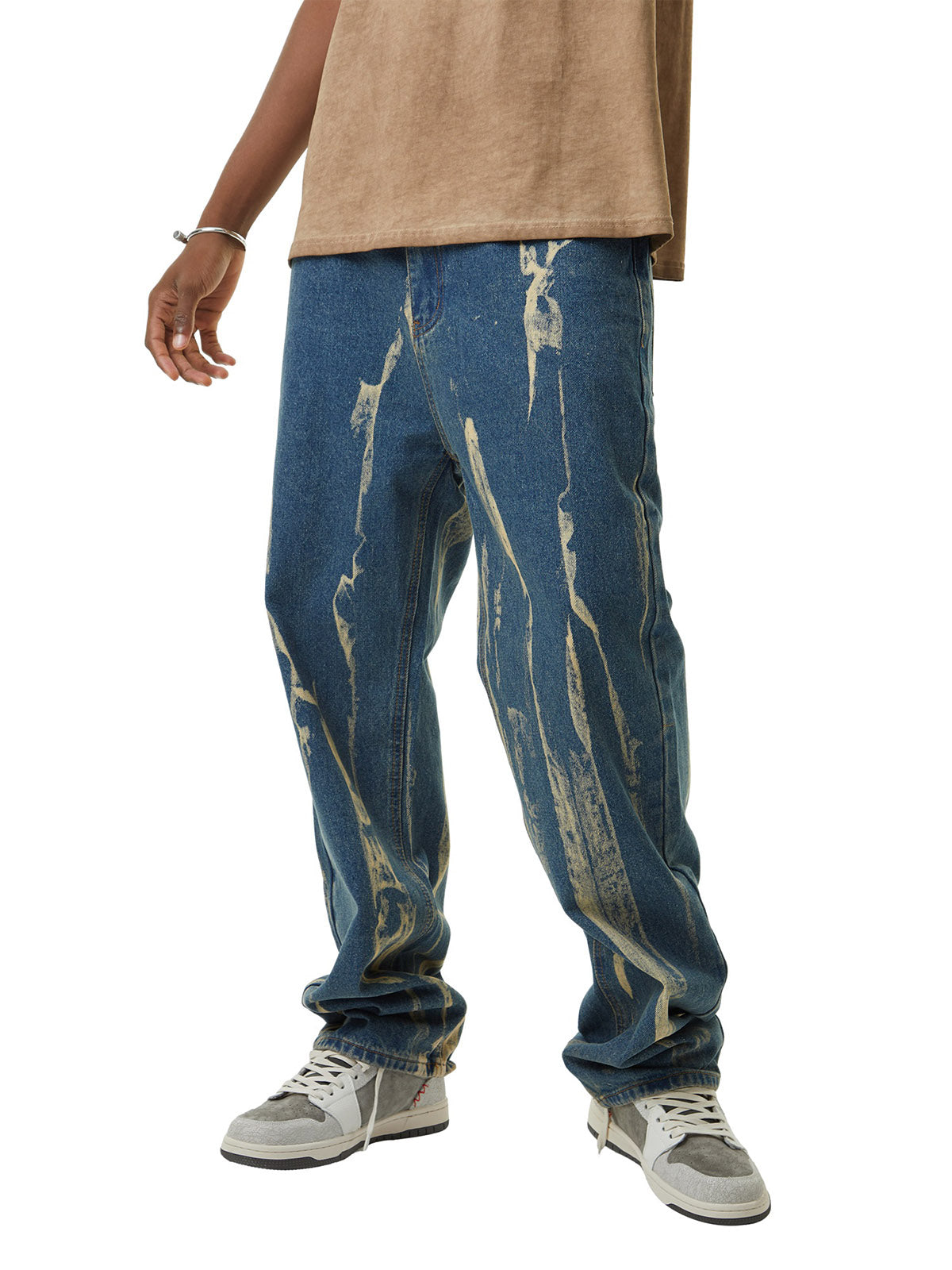 Thesupermade Lightning Flying Tie-Dye Hip-Hop Jeans