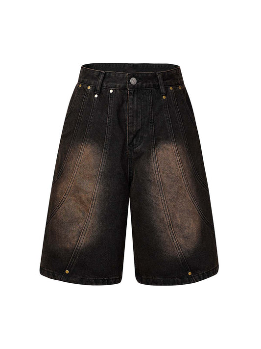 Short en jean délavé et vieilli Thesupermade High Street