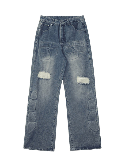 Jean déchiré délavé Thesupermade High Street - 2223