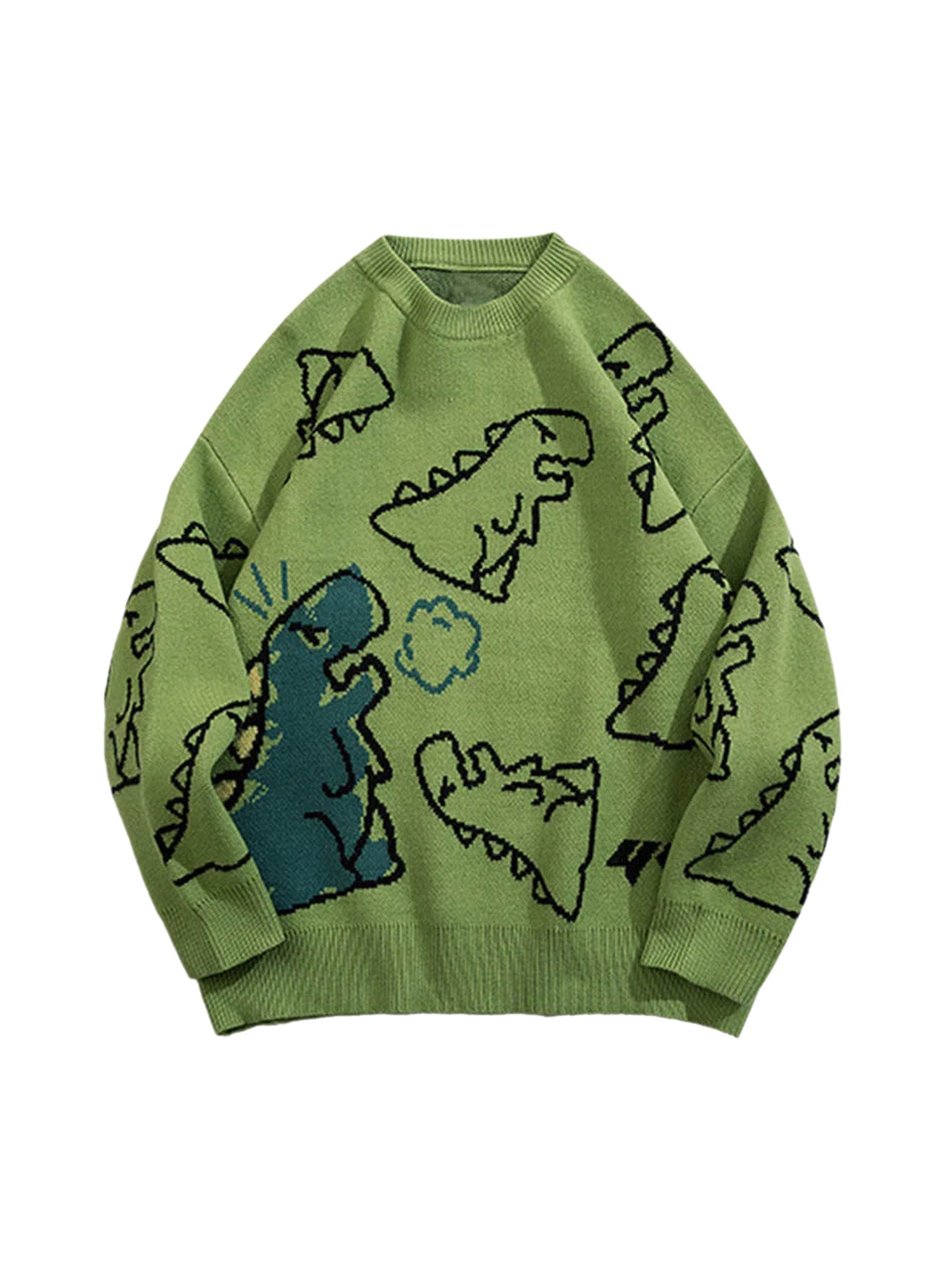 Thesupermade Pullover mit Cartoon-Dinosaurier-Aufdruck – 1004 
