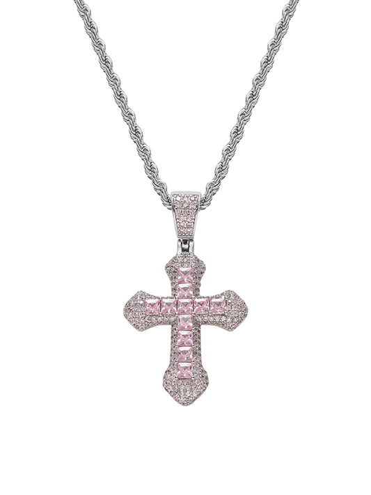 Collier Corss Full Diamond Supermade-1514