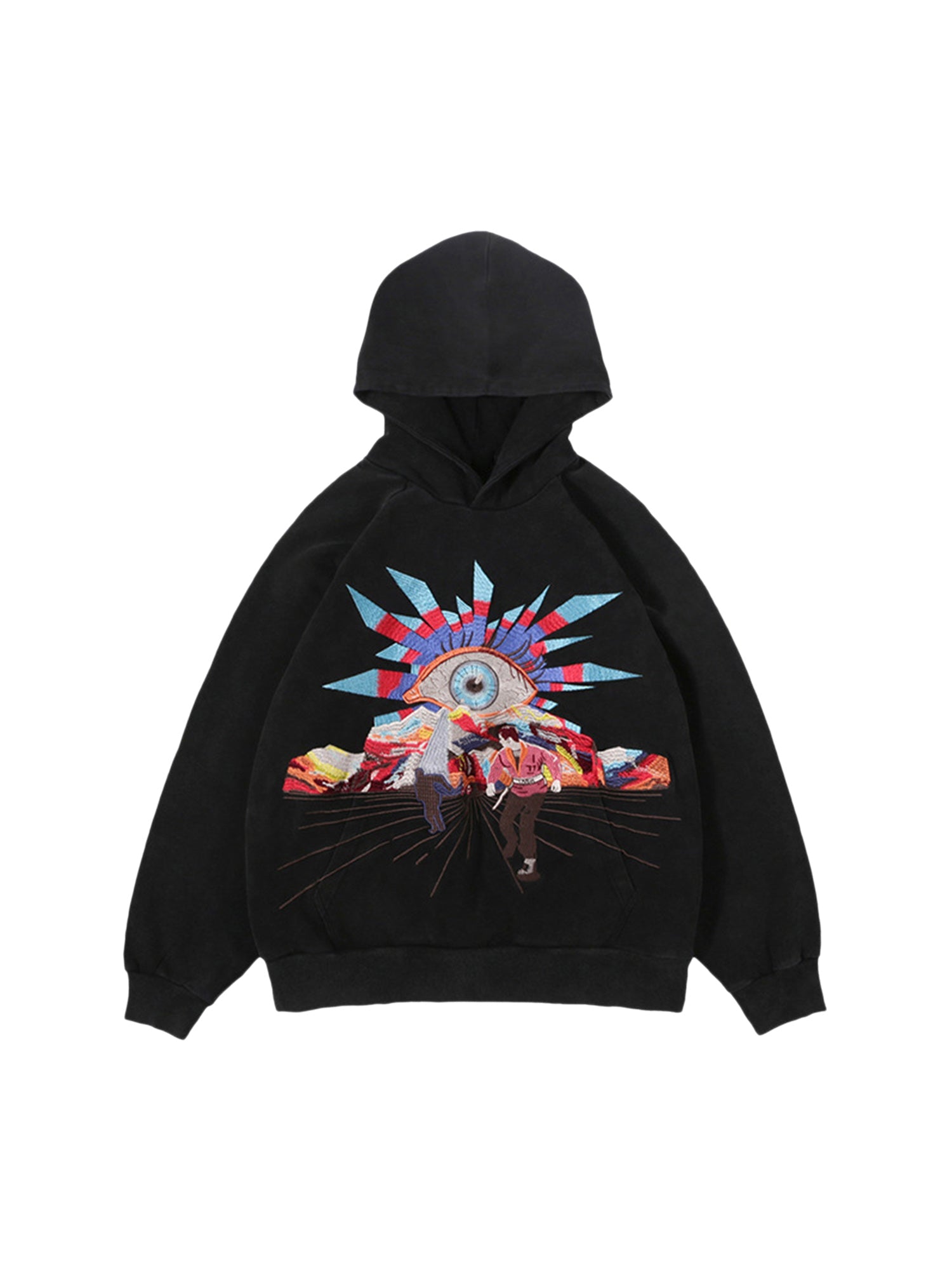 Thesupermade Evil Eye Embroidered Hoodie