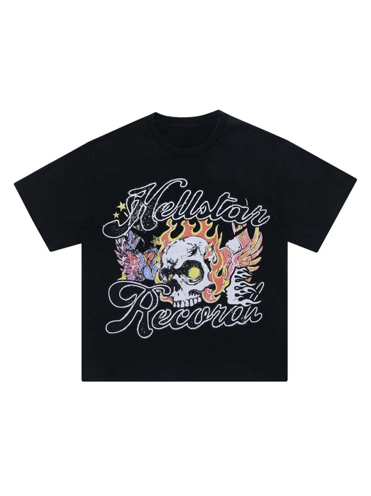 T-shirt imprimé crâne de démon Thesupermade