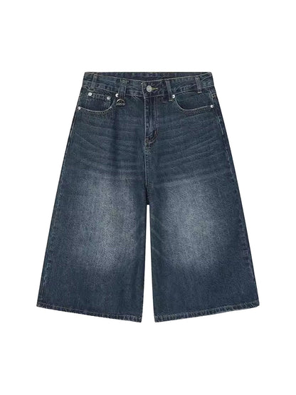 Thesupermade – Retro-Jeans mit Rissen, Blau, gerade, weites Bein, 2079 