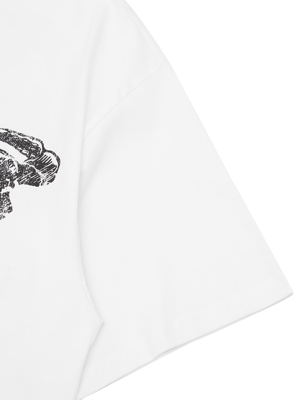 Thesupermade Pencil Detail Skull Street Rap T-shirt