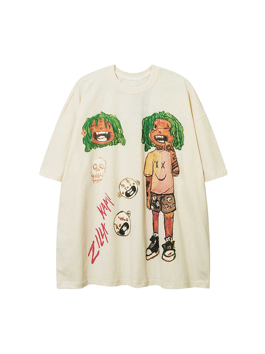 T-shirt imprimé personnage d'anime Thesupermade - 1702