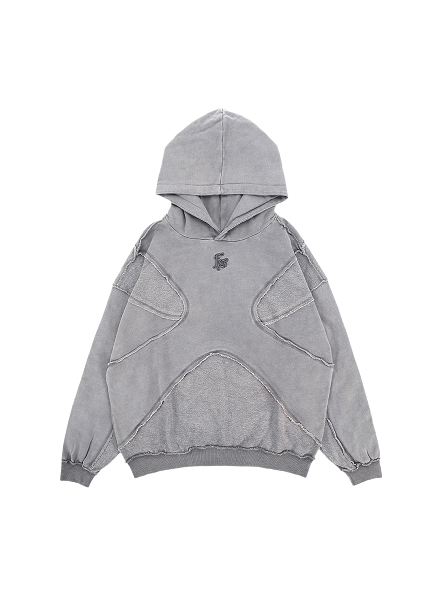Thesupermade Washed Splicing Hoodie – 1985