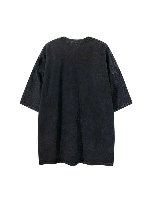 T-shirt délavé imprimé Doberman TheSupermade - 1856
