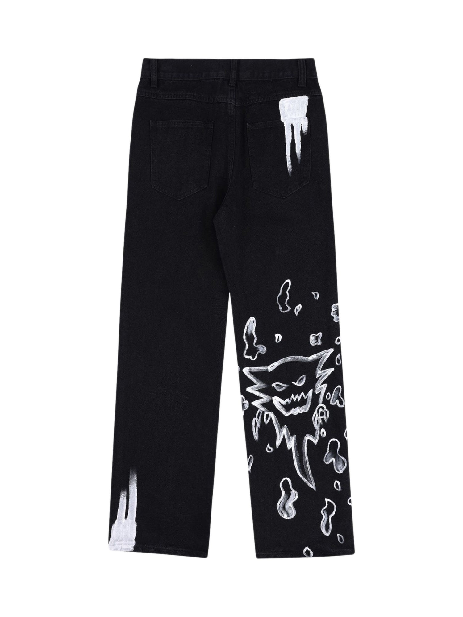 Thesupermade Skull Centipede Print Casual Pants