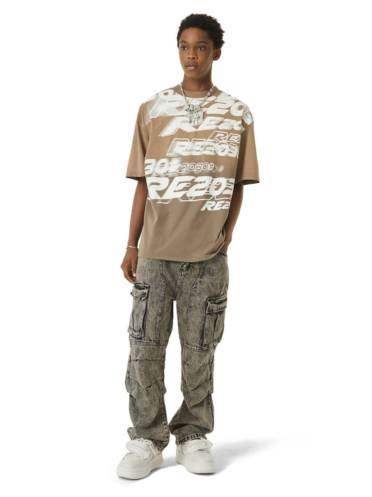 Thesupermade – Arbeitsjeans im verwaschenen Used-Look im amerikanischen Streetstyle – 2354