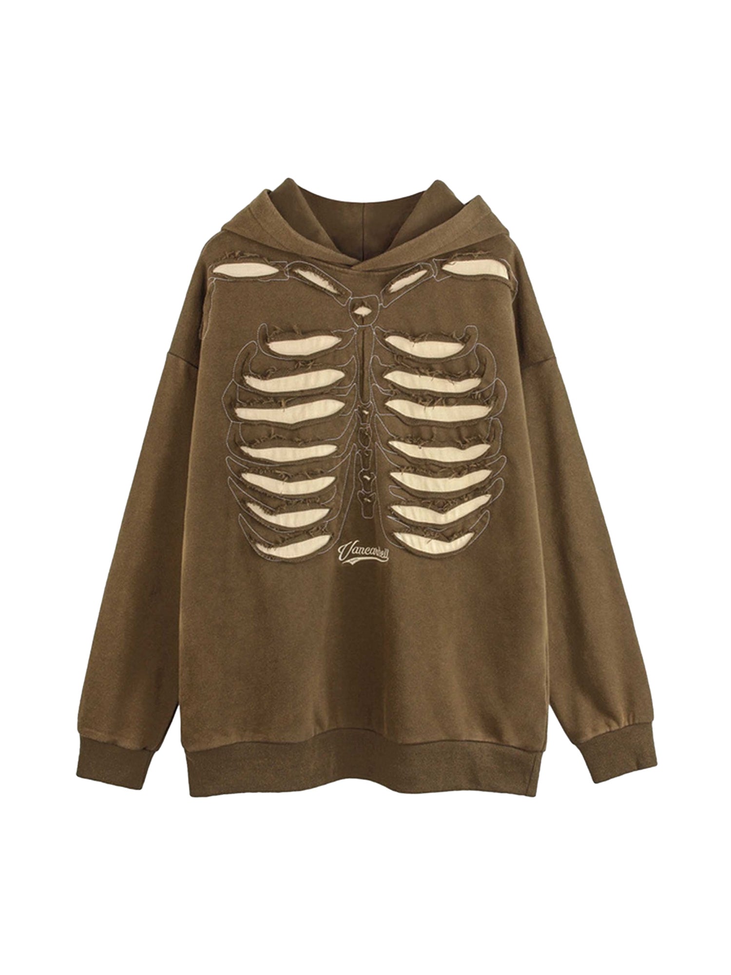 Thesupermade – Gewaschenes und gealtertes Kapuzensweatshirt – 1674 