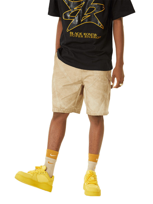 Thesupermade – Verwaschene Hip-Hop-Shorts im Retro-Look 