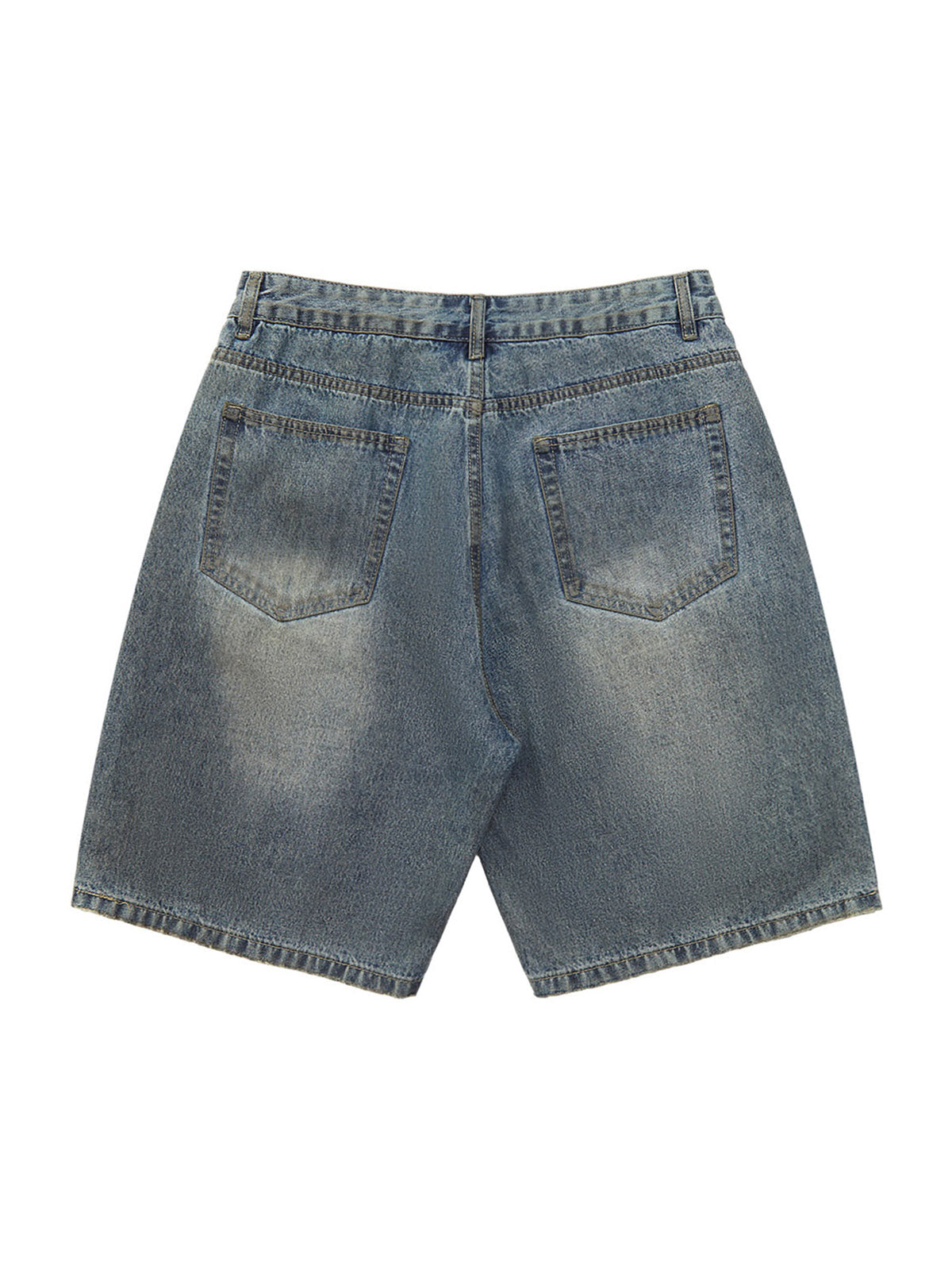 Thesupermade American Street Style Washed Distressed Shorts