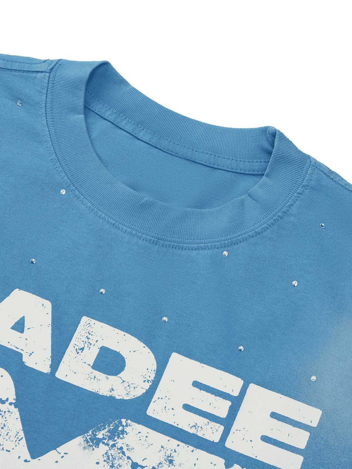 Thesupermade  Retro Crystal Letter T-shirt