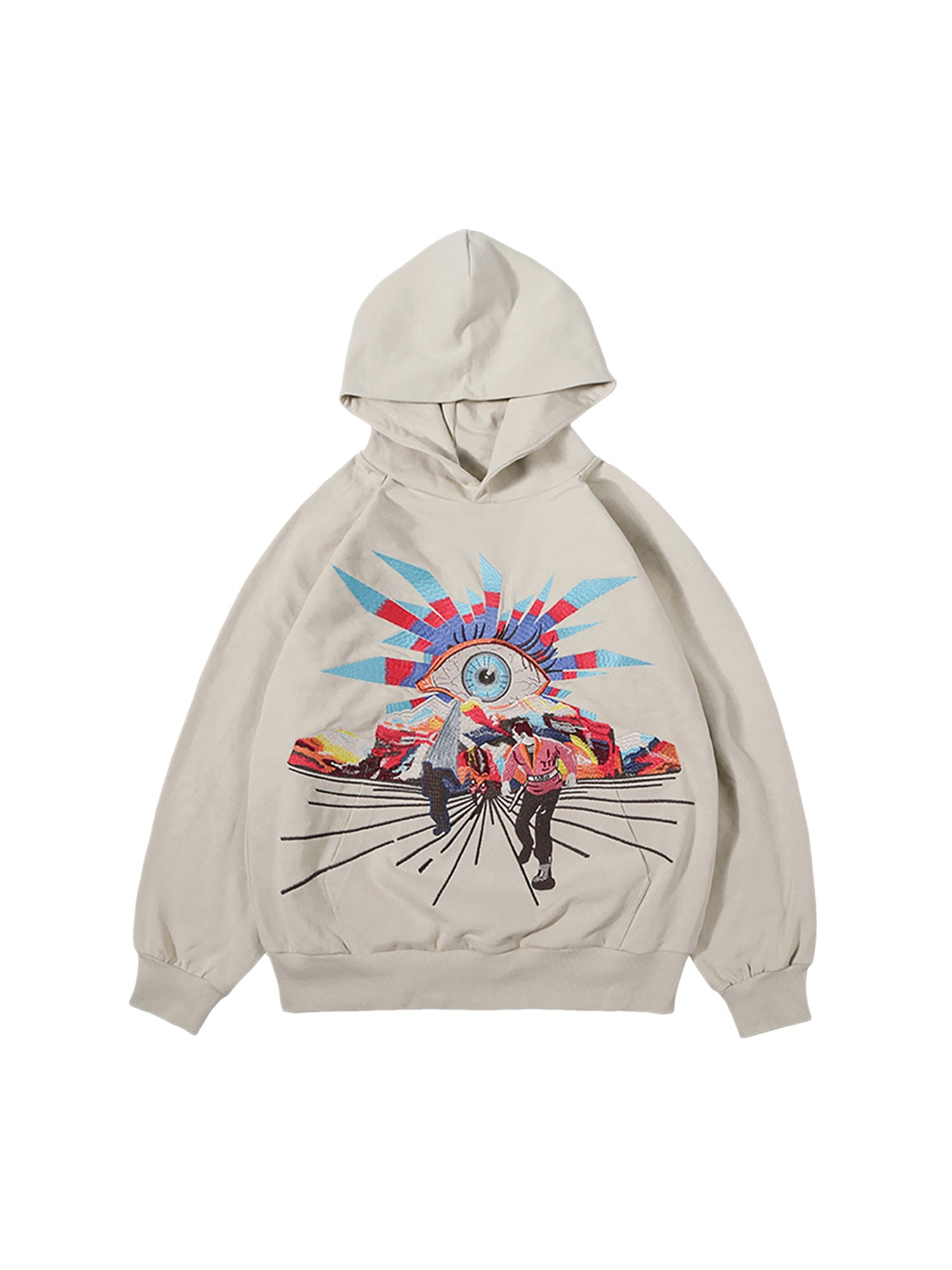 Thesupermade Evil Eye Embroidered Hoodie