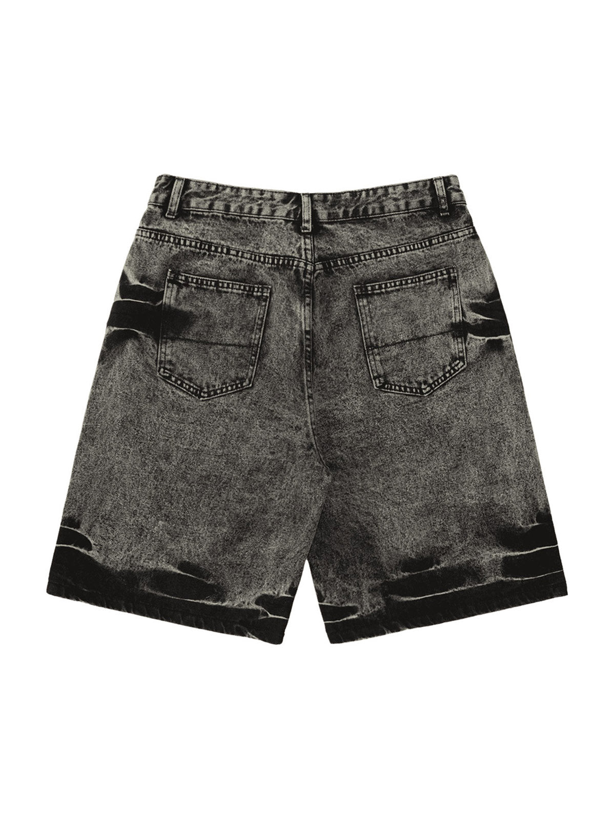 Thesupermade High Street Washed Distressed Denim Shorts