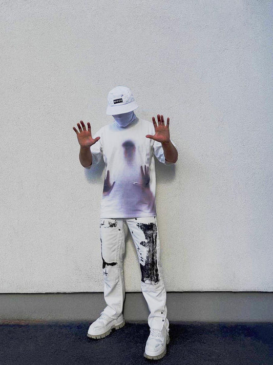Thesupermade T-Shirt mit Phantom-Porträt-Aufdruck -1187 