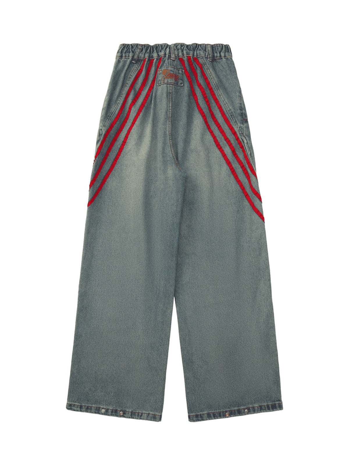 Le jean délavé contrasté American Retro de qualité supérieure