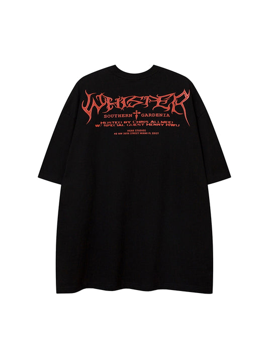 Crow Erosion Shadow Hip-Hop T-shirt - 2090