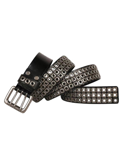 Ceinture punk à rivets creux de style gothique sombre - 1993