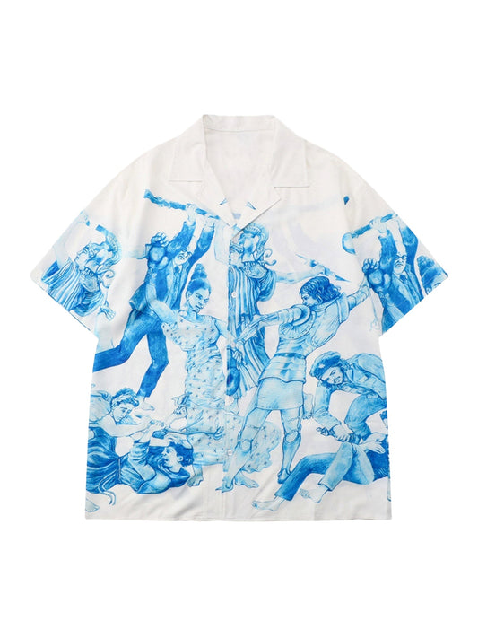 Rebels Bedruckte Rap-Strandshirts und kurze Sets 