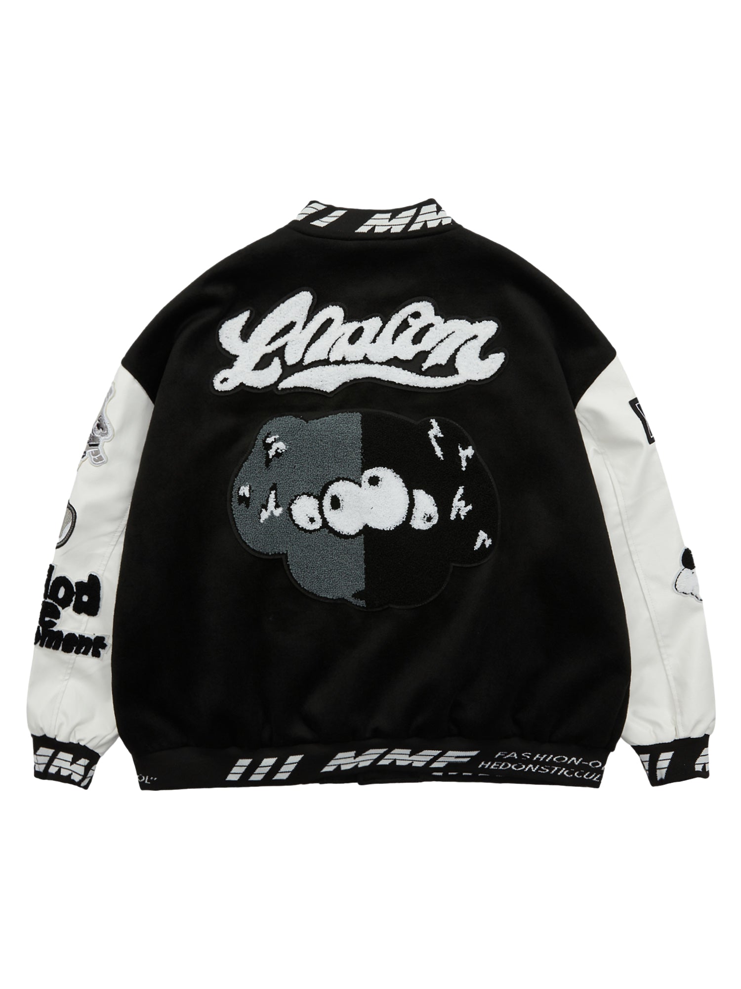 Thesupermade – Hip-Hop-Baseballtrikot mit besticktem Frottee-Patch in Pink – 1965 