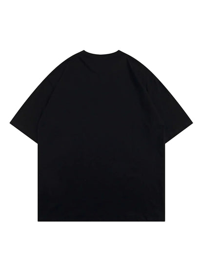 Thesupermade Masked Gangster Portrait Printed T-Shirt-1533