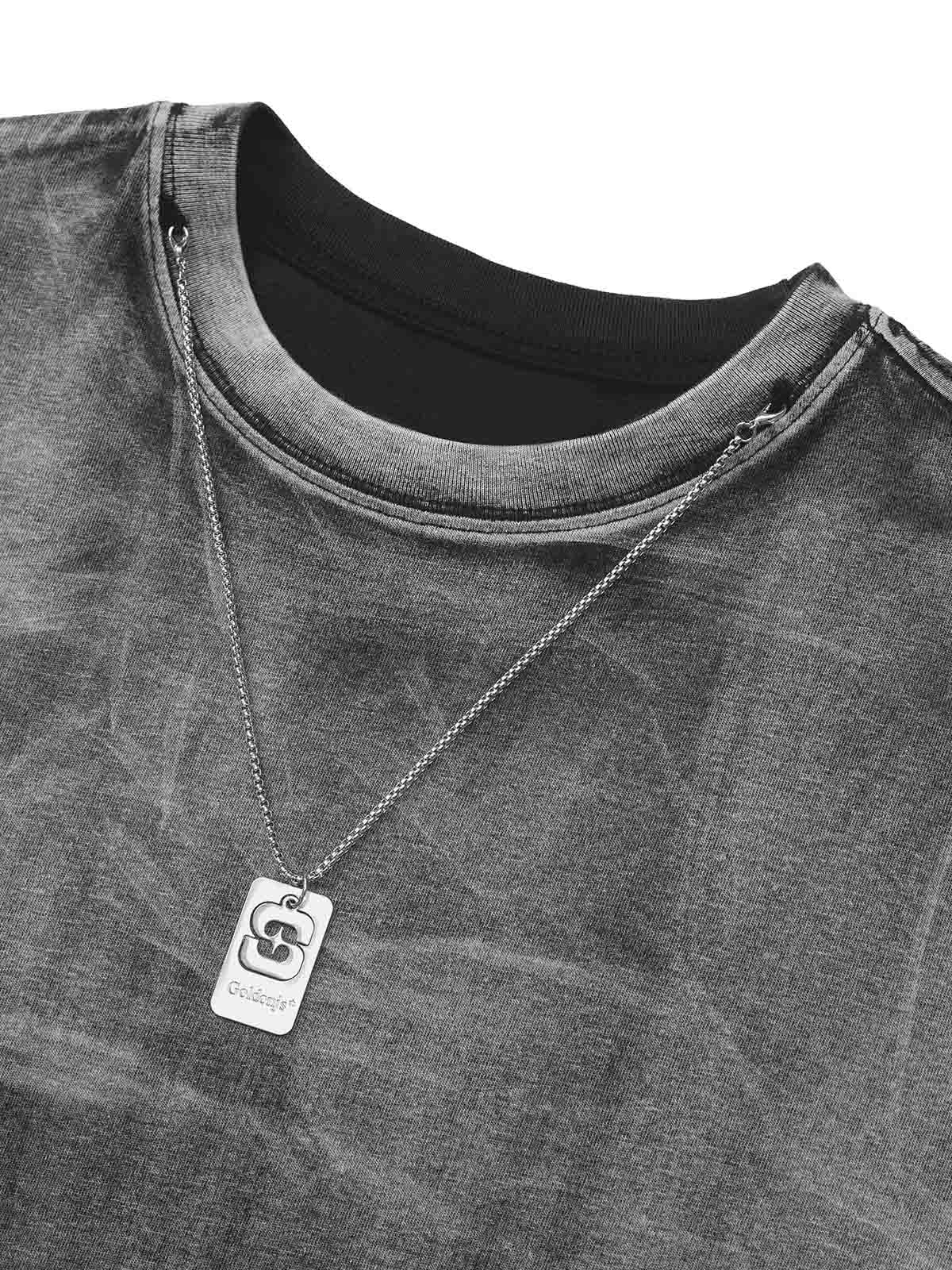 Thesupermade – T-Shirt mit Metal-Tag-Motiv „Street Rap“ von Thesupermade 