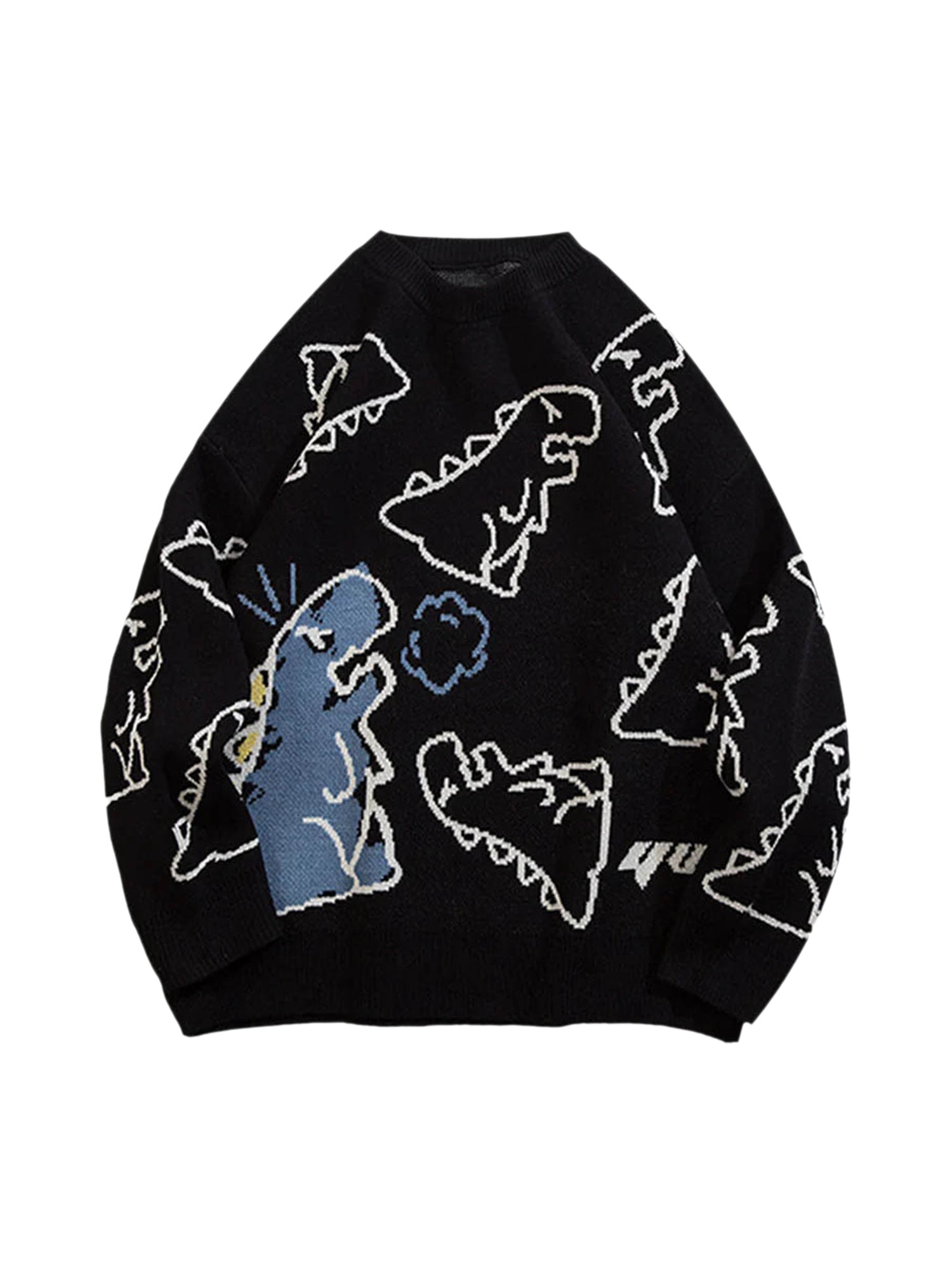 Thesupermade Pullover mit Cartoon-Dinosaurier-Aufdruck – 1004 