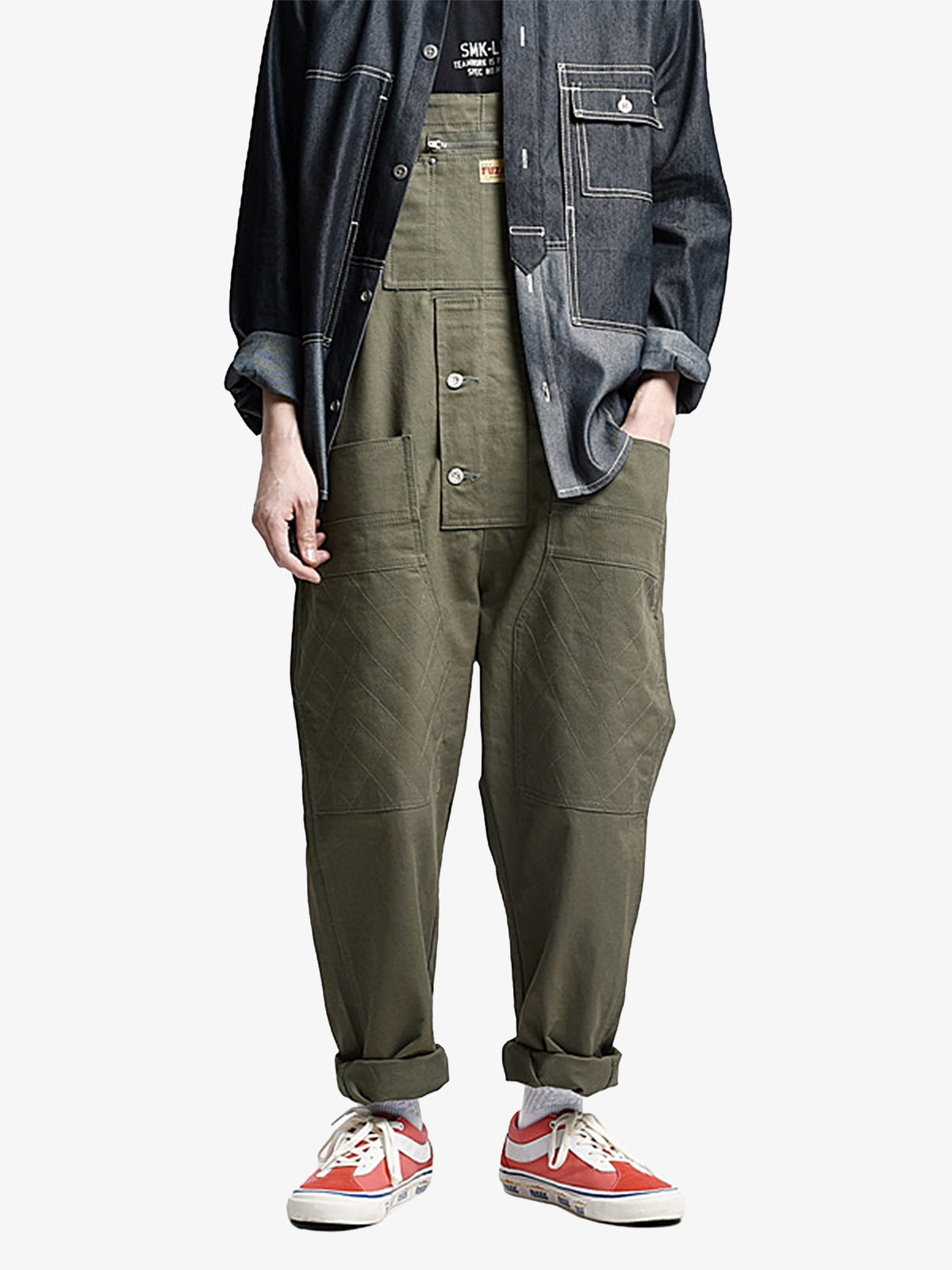 Thesupermade Vintage Straight Men's Pants Overall -1248