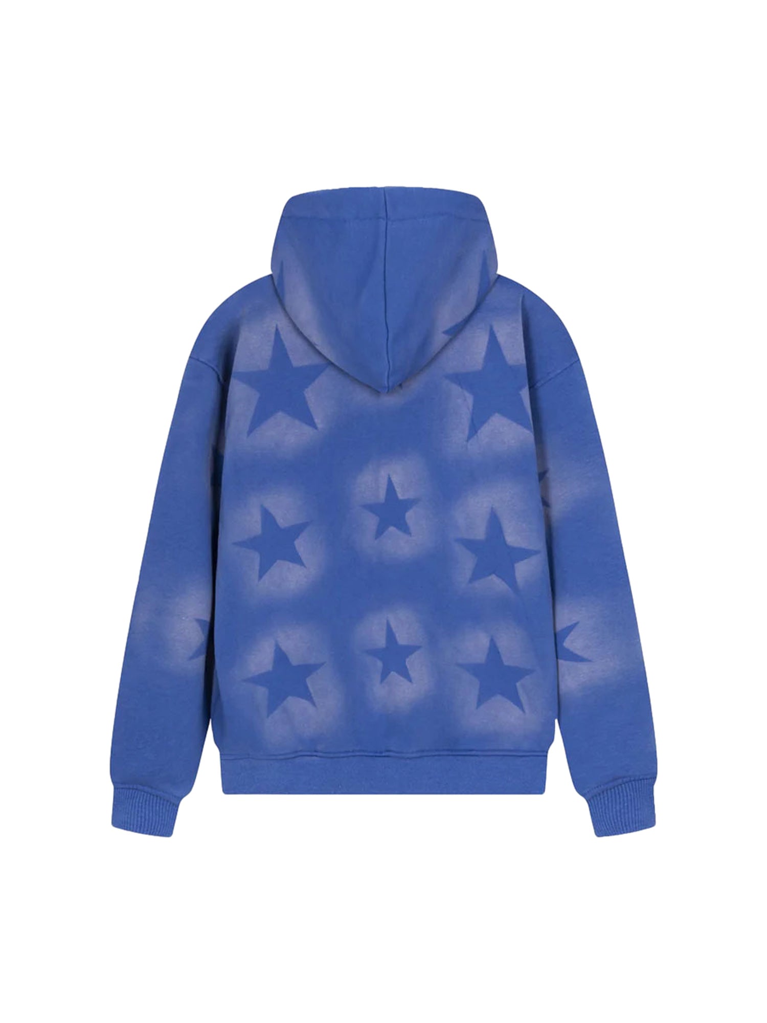 Thesupermade Star Letter Print Zipper Hoodie Jacket - 1540