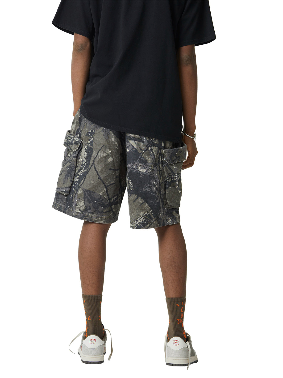 Thesupermade Fallen Leaf Camouflage Pocket Workwear Shorts - 2050