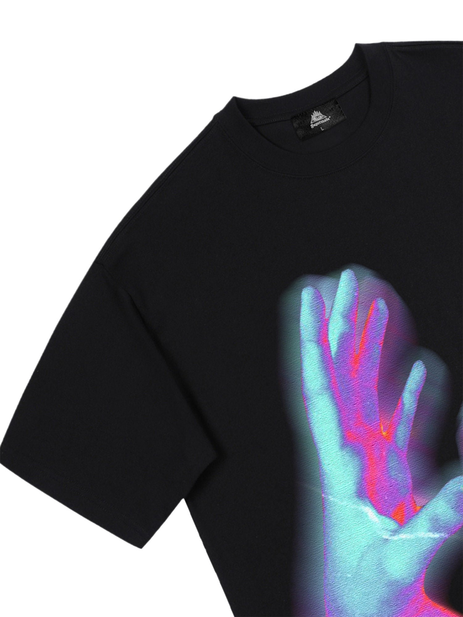 Thesupermade Vintage Palm Touch Printed T-shirt