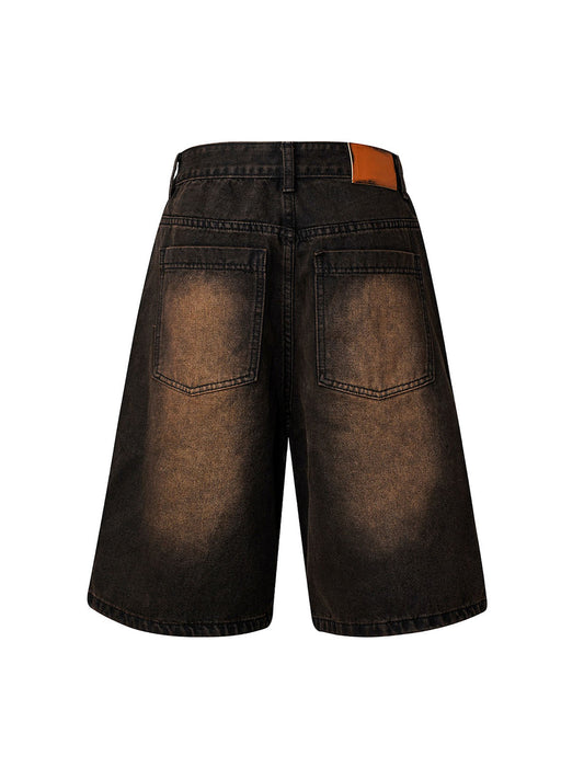 Short en jean délavé et vieilli Thesupermade High Street