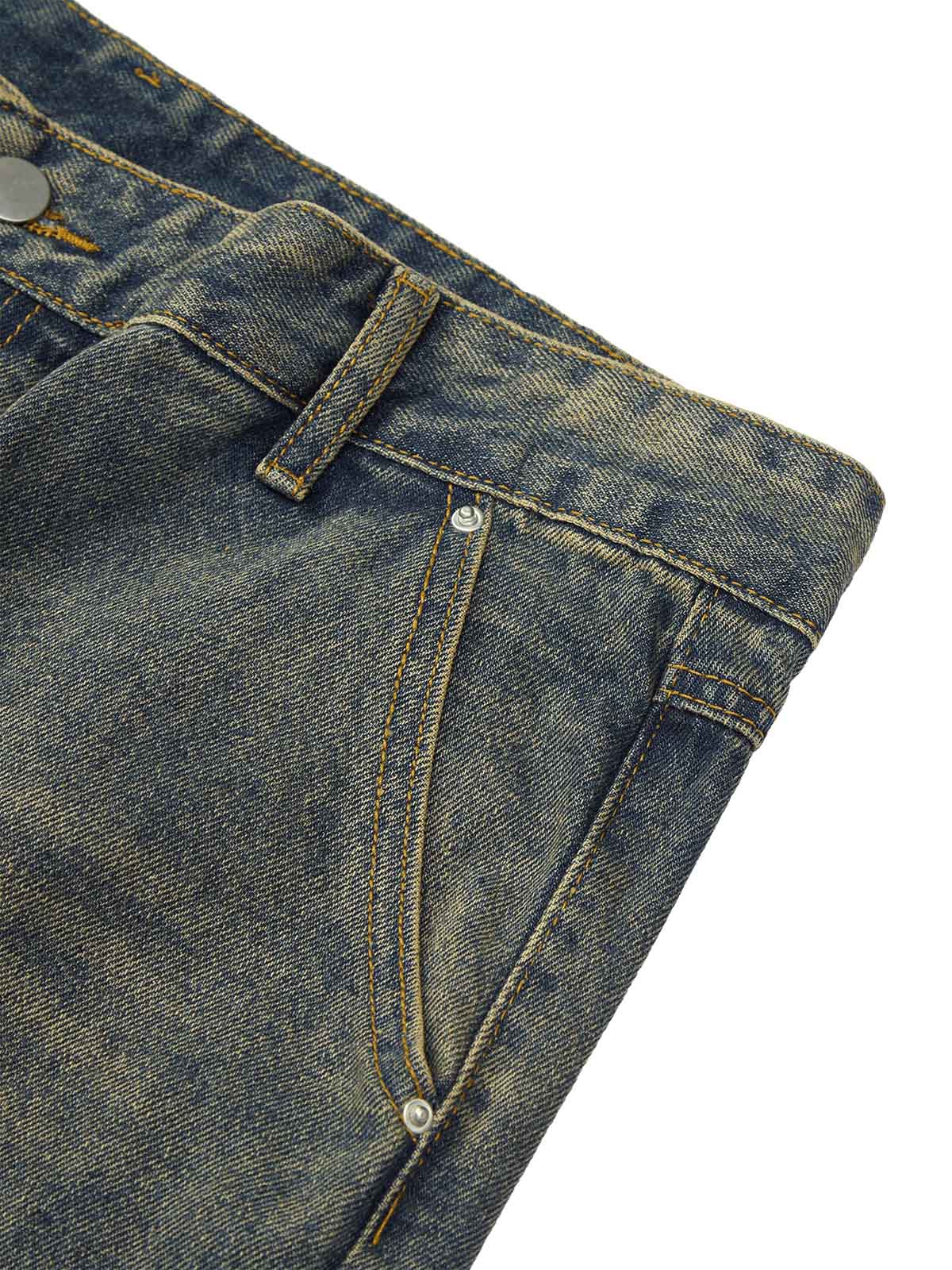 Thesupermade High Street Washed Distressed Jeans