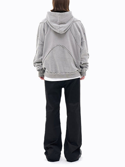 Thesupermade Washed Splicing Hoodie – 1985