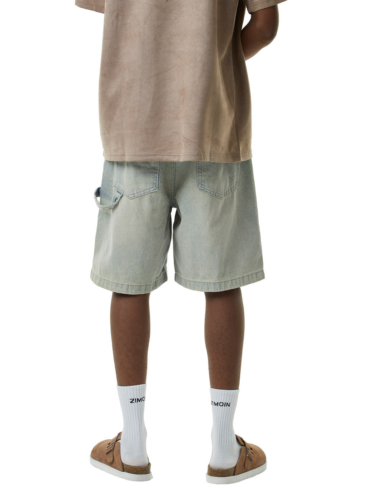 Thesupermade – Verwaschene Hip-Hop-Shorts im Retro-Stil von Thesupermade 