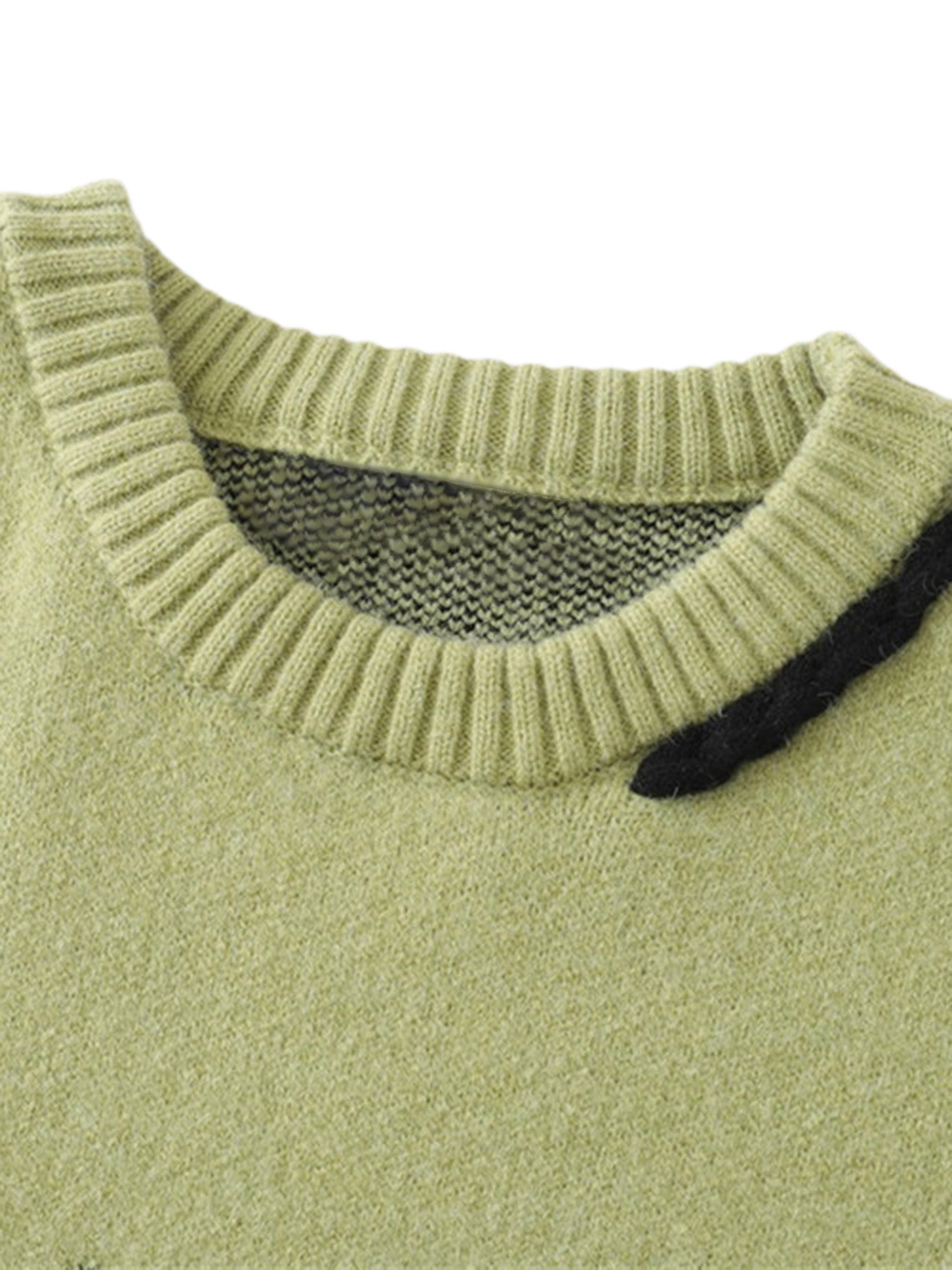 Thesupermade – Oversize-Pullover im Distressed-Look mit Spinnenmuster