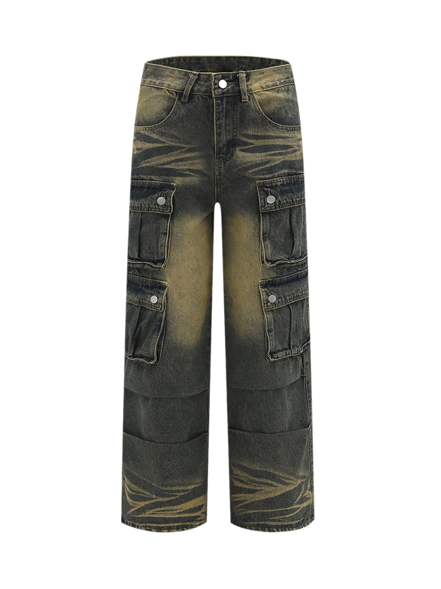 Thesupermade Multi-pocket Cargo Jeans - 1919