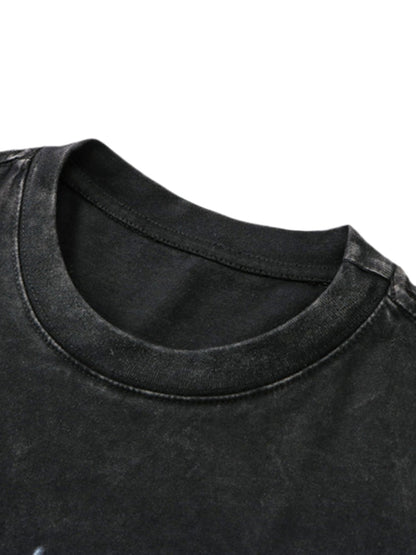 Thesupermade – Lockeres T-Shirt mit Vintage-Schmetterlings-Print 